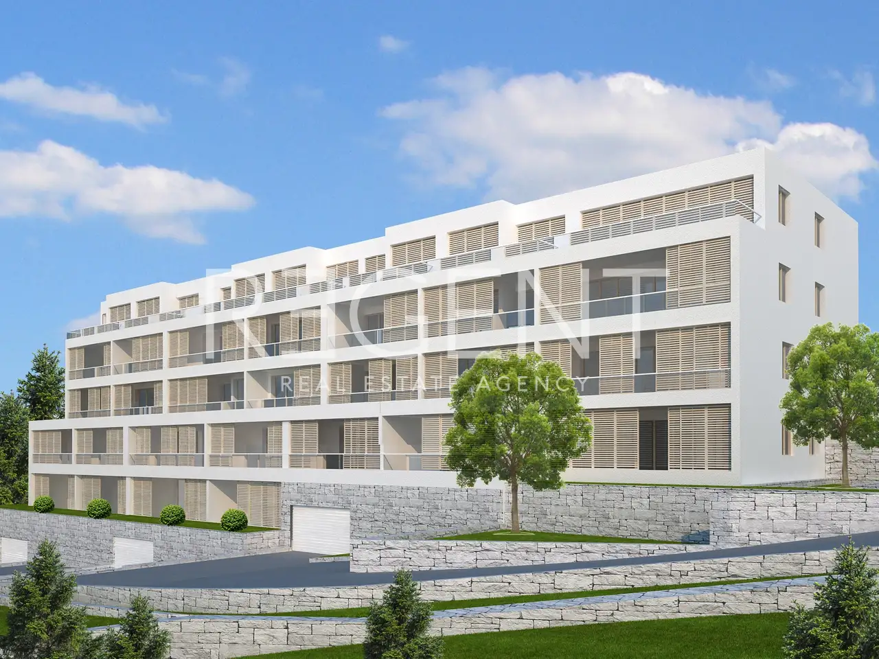 Šibenik, Meterize - Gradbeno zemljišče s projektom za sedem stavb