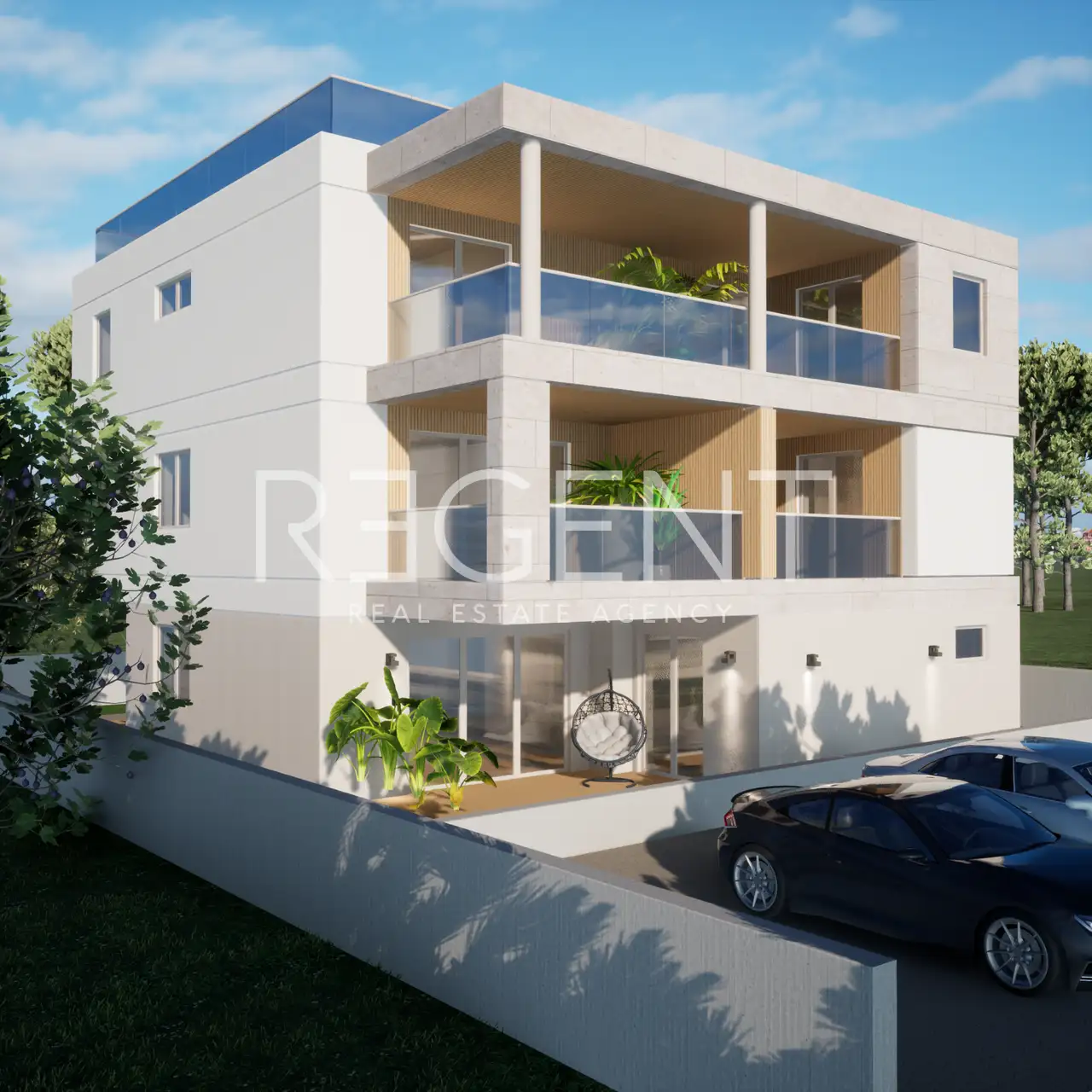 Zadar, Vir – Apartman sa krovnom terasom u centru Vira, 100 m od mora, 153 m2