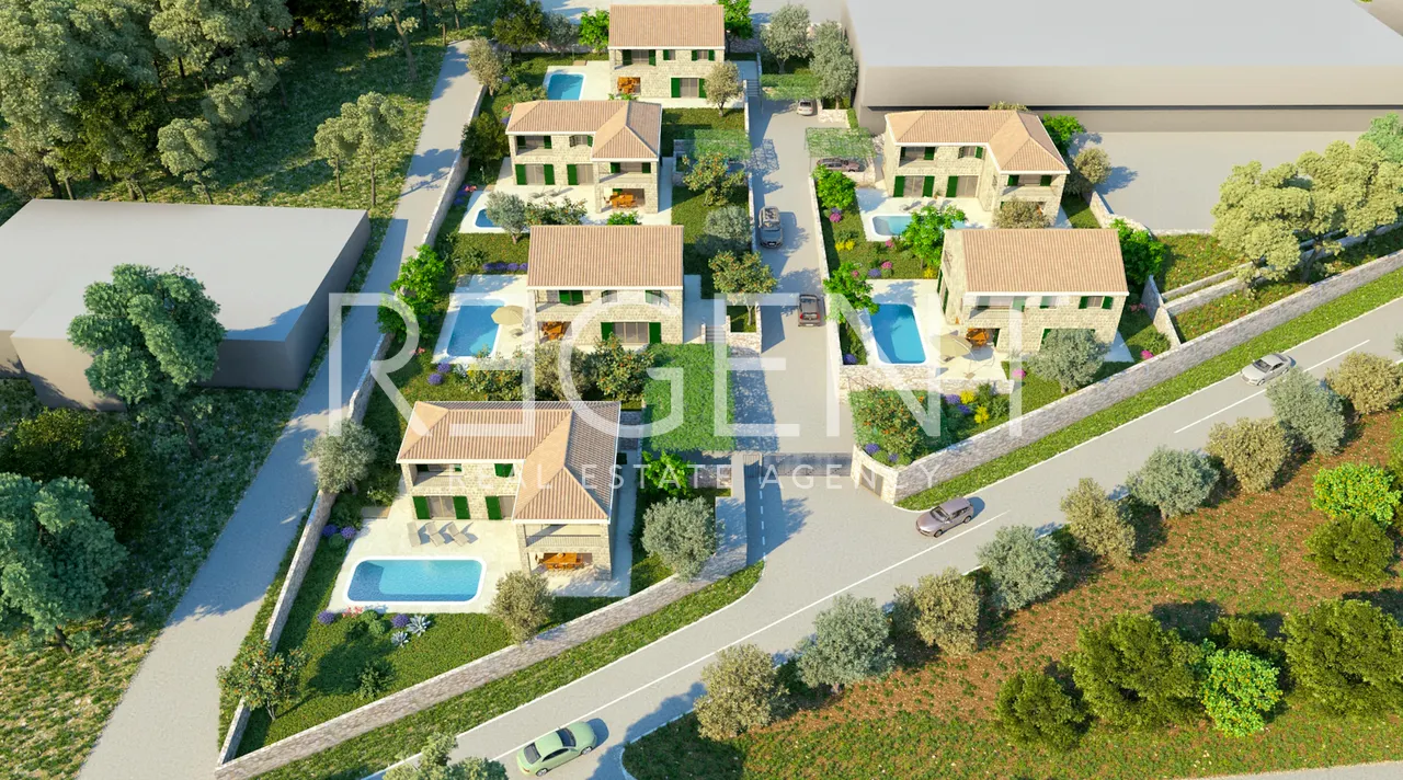 Brac, Bol - Building plot with a project for the construction of villas