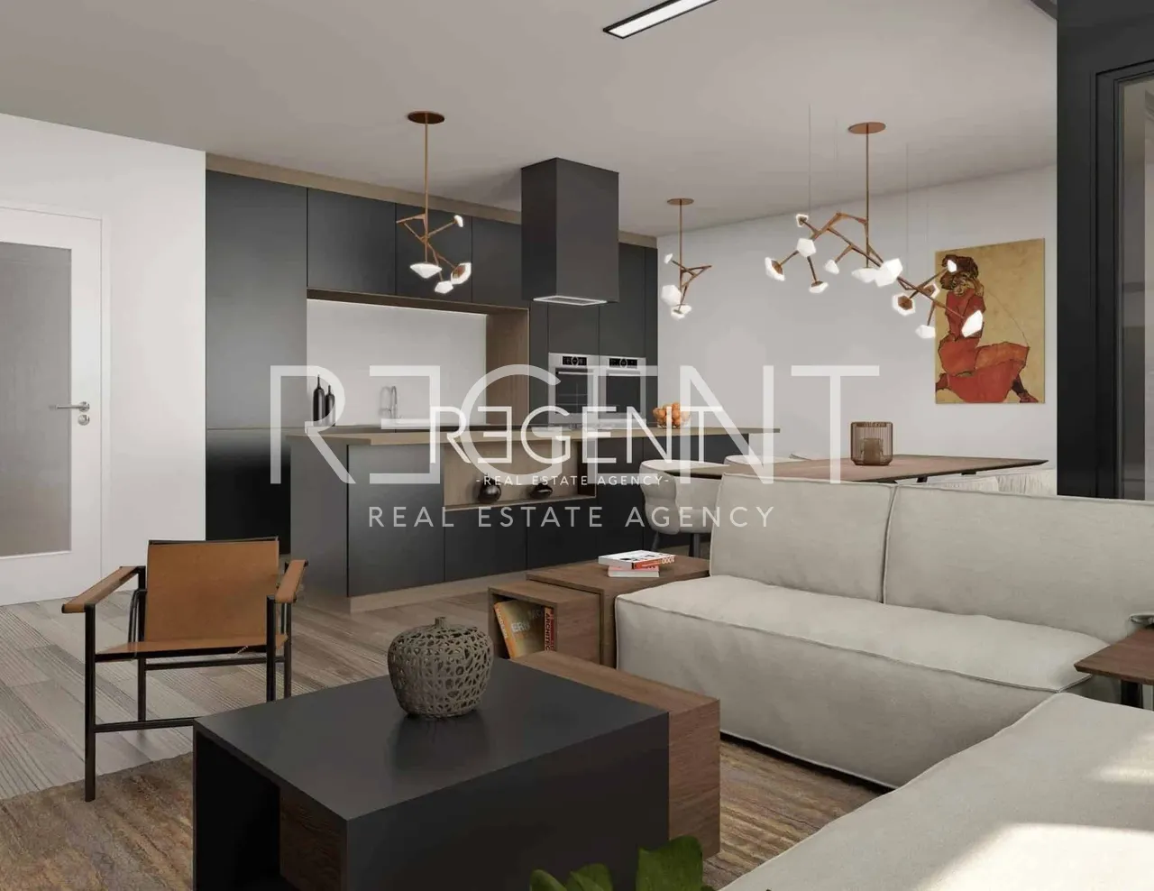 Zagrzeb, Ribnjak, Gold Residence – Pięciopokojowe mieszkanie w centrum miasta 134 m2