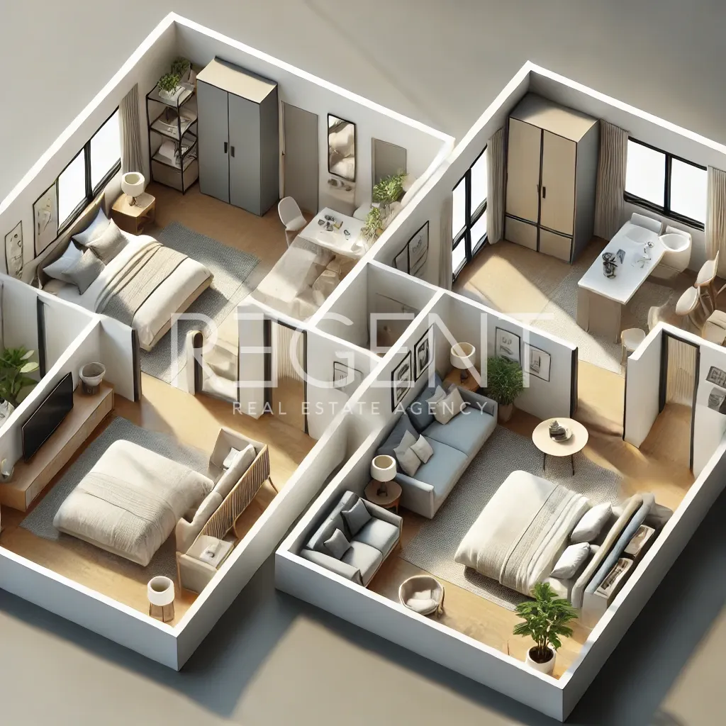 Čiovo, Slatine - Drei-Zimmer-Wohnung mit Loggia und Meerblick