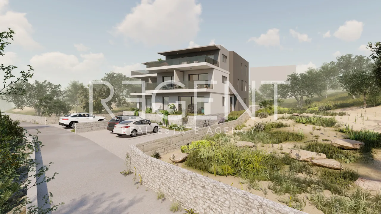 Šibenik, Brodarica - Moderný byt v novostavbe 107,53m2