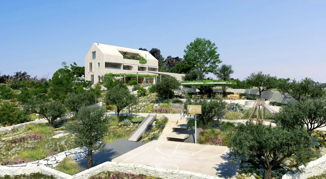 Sevid, Dvornica - Stavební pozemek s projektem luxusní vily