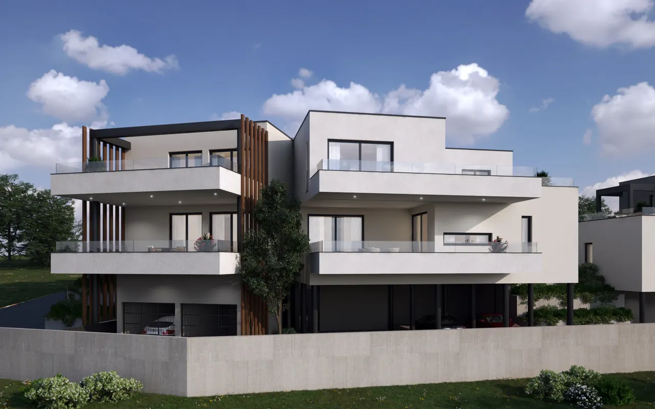 Záhřeb, Šestine – Luxusní dvoupokojový byt v městské vile 88 m2