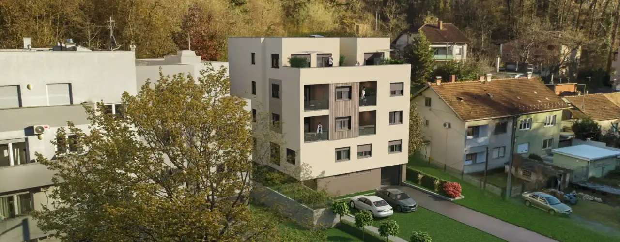 Zagreb, Črnomerec – Trosoban stan s vrtom u novogradnji, 60m2