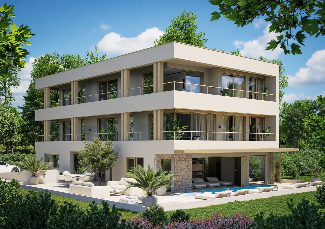 Umag - Projekt budynku wielorodzinnego z pozwoleniem na budowę