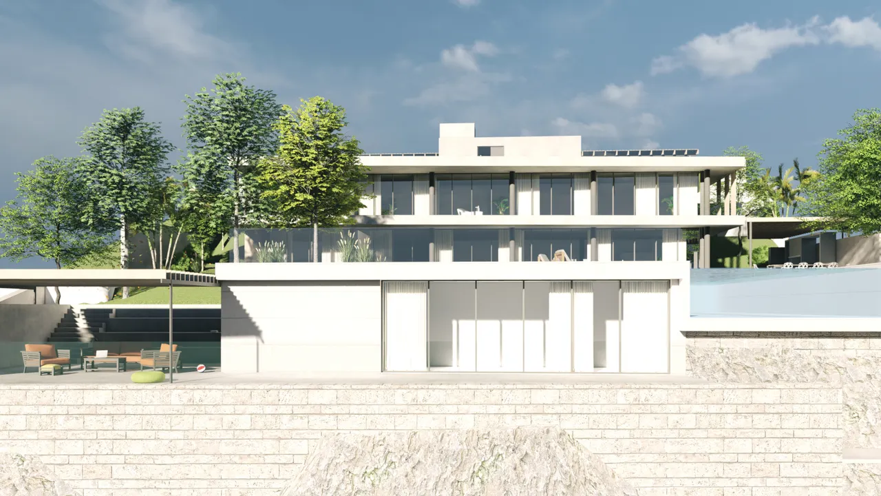 Opatija - Građevinsko zemljište s projektom i dozvolom prvi red uz more