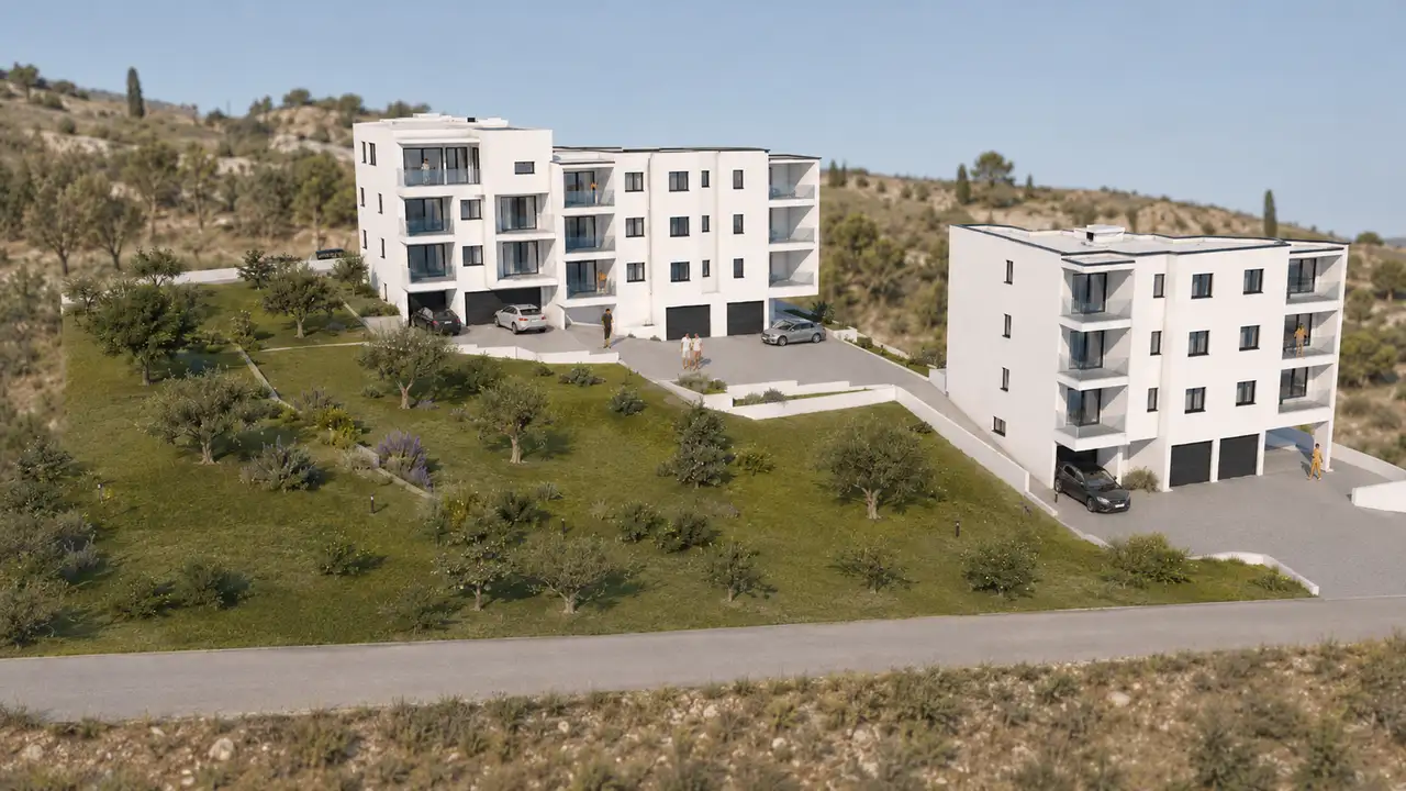 Stan 53 m², Makarska, širi centar - 1 SS, pogled na more