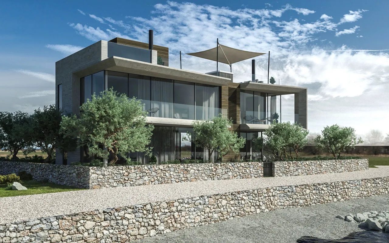 Sukošan – Luxusní moderní vila s bazénem 441 m2