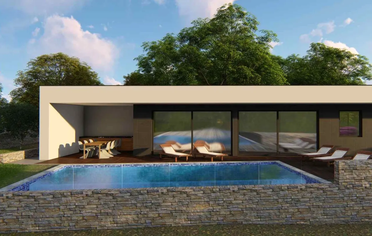 Istria, Bale - Luksusowa willa z basenem, nowy budynek 148 m2