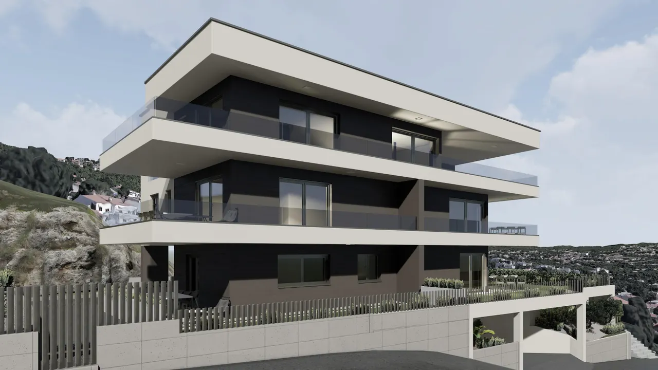 Kvarner, Opatija – Luksuzan dvosoban stan s pogledom na more 89 m2