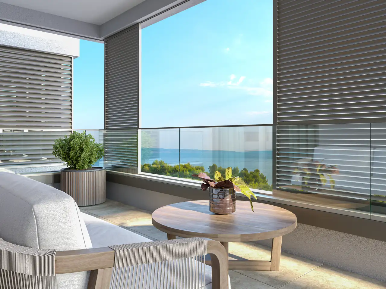 Split, Duilovo - Appartement de trois pièces avec deux balcons couverts