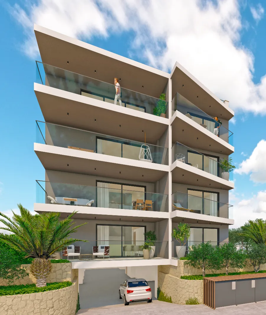 Trogir, Okrug Gornji – Dvosoban stan s balkonom u novogradnji