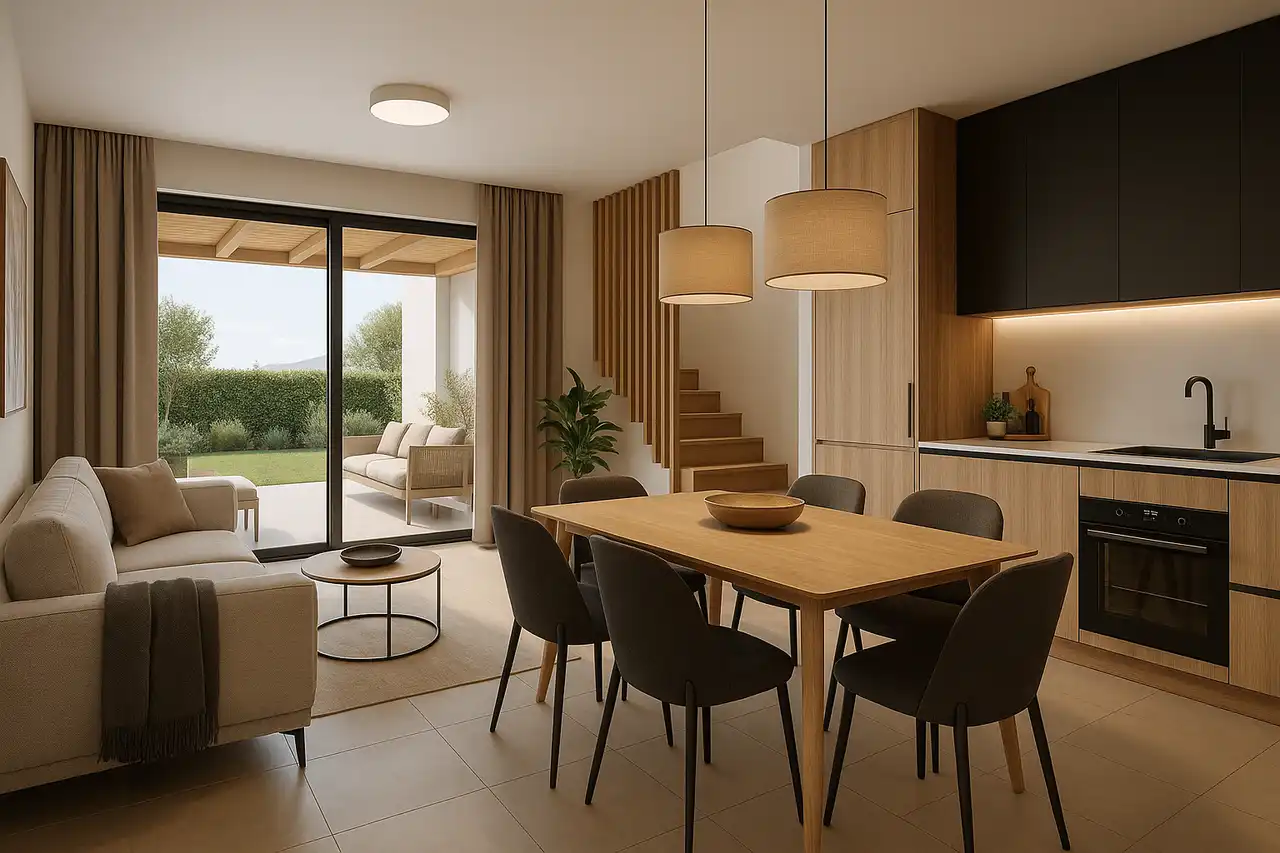 Castelli, Kaštel Stari – appartamento trilocale a due piani con giardino e vista