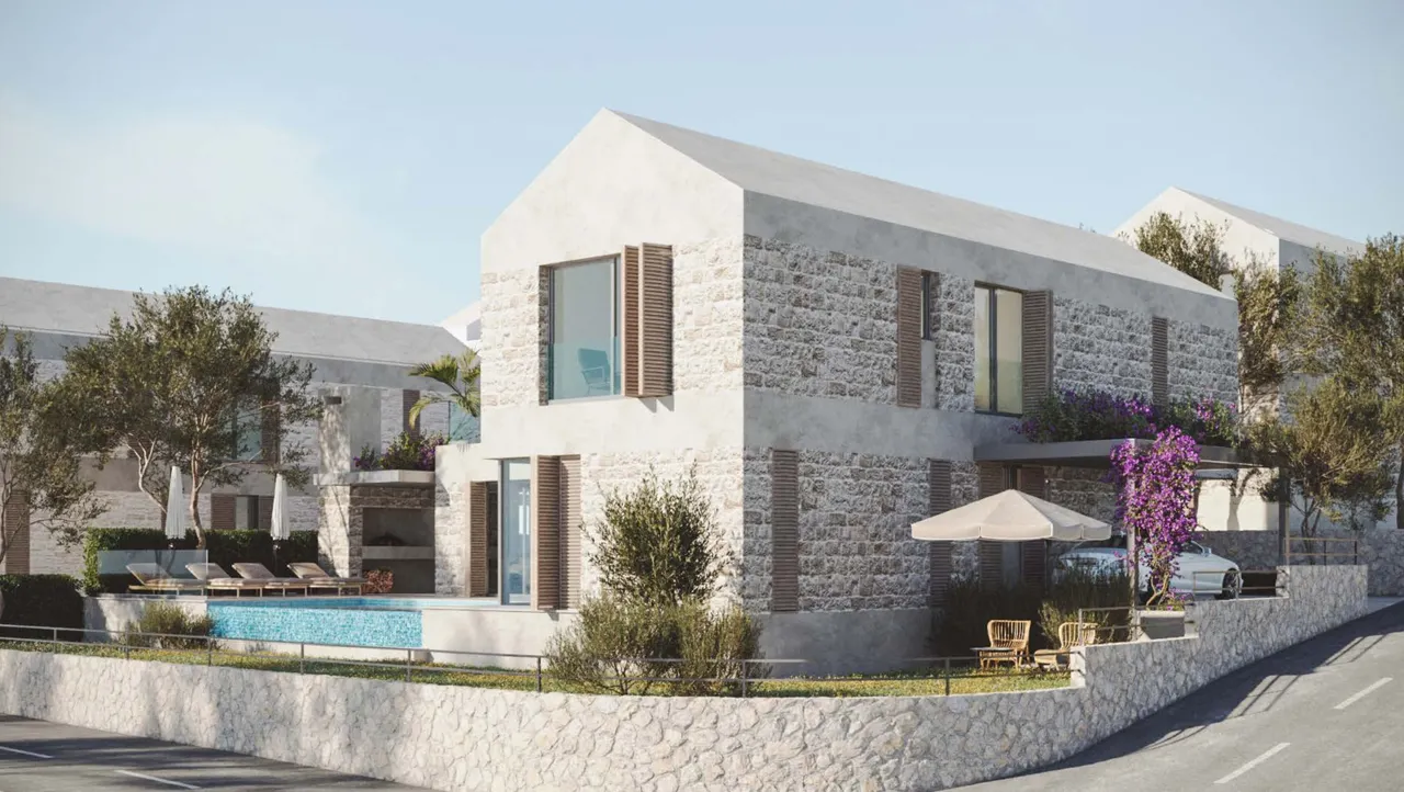 Brač, Supetar - Vila s bazénem v luxusním komplexu 250 m2