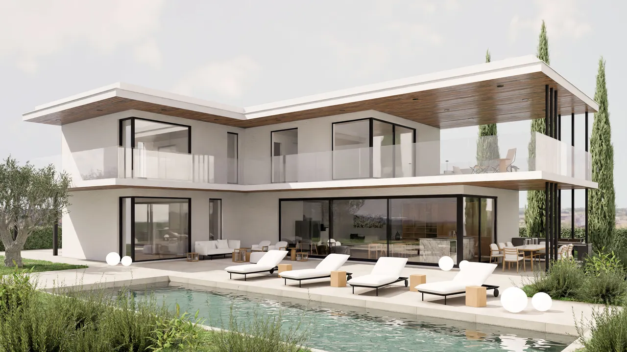 Istra, Kaštelir - Moderna vila s bazenom 330 m2