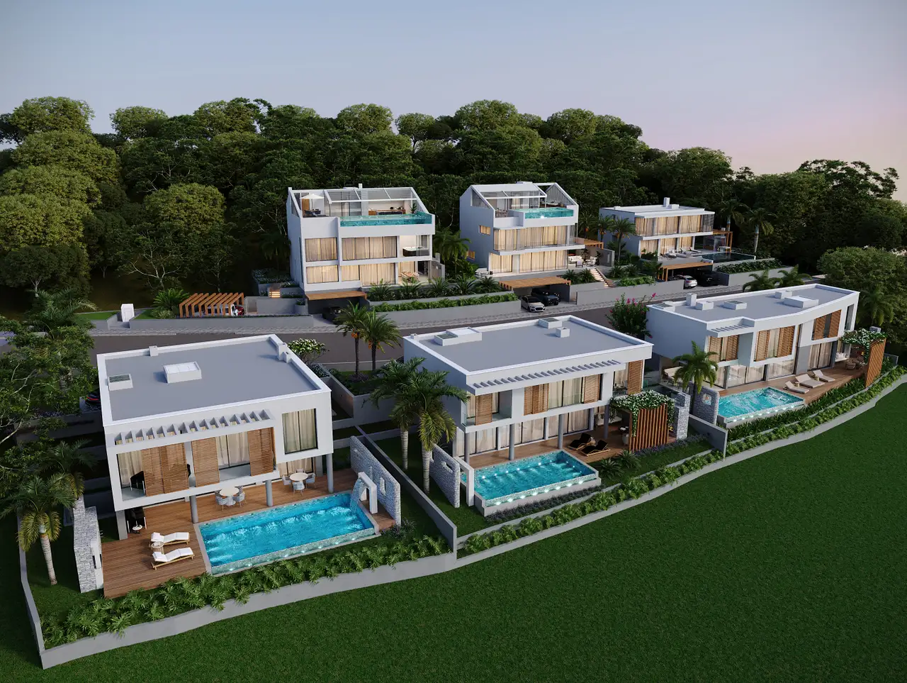 Split, Podstrana - Exkluzivní rezidenční komplex vil ve výstavbě