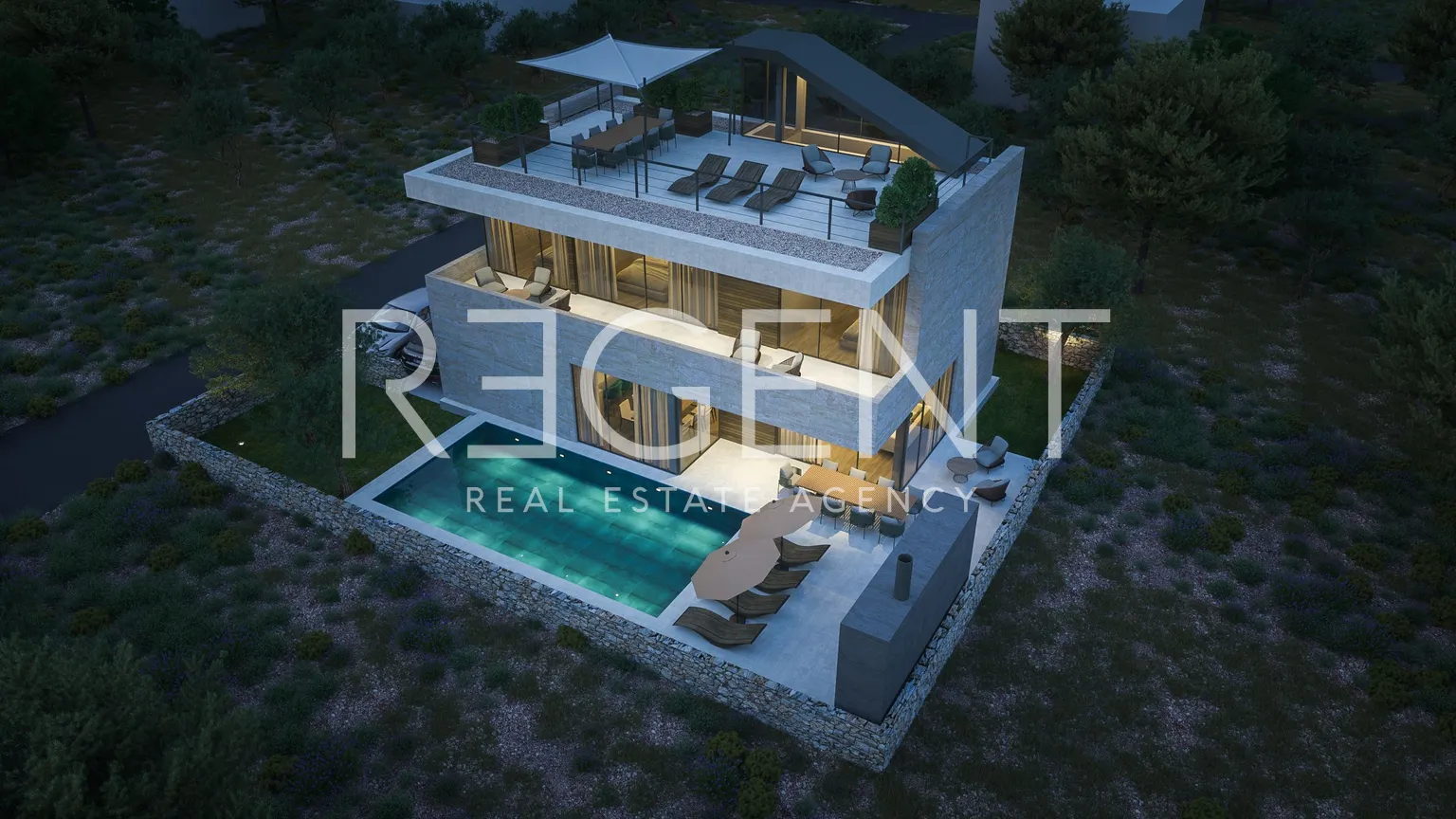 Sukošan – Luksuzna moderna vila s bazenom 411 m2