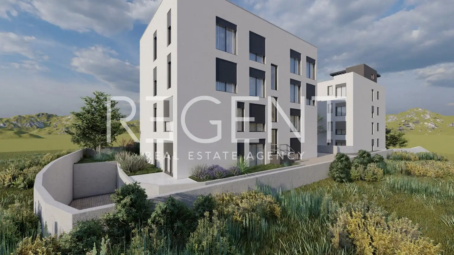 Podstrana - One-bedroom apartment with a garden