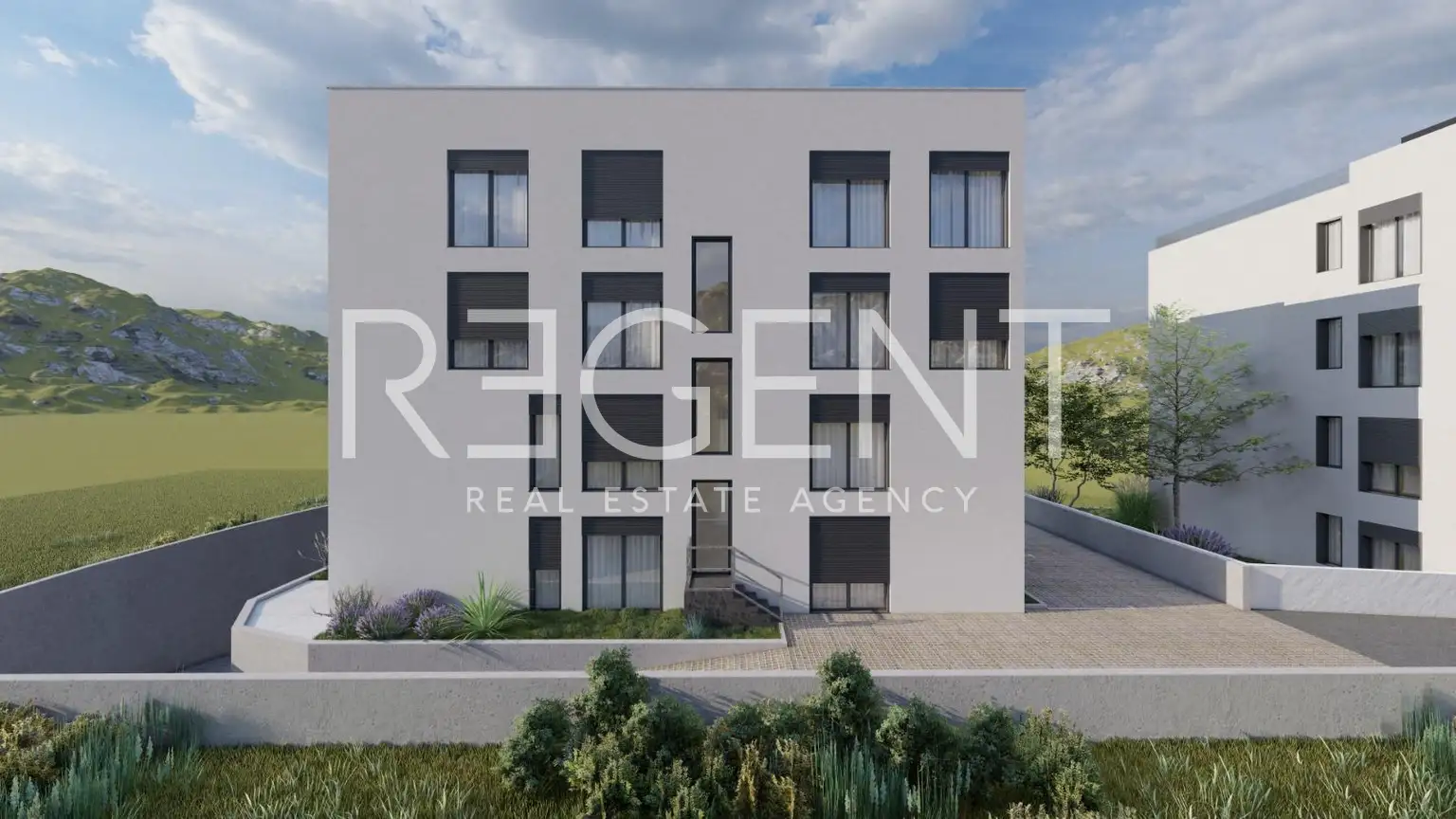 Podstrana - One-bedroom apartment with a garden