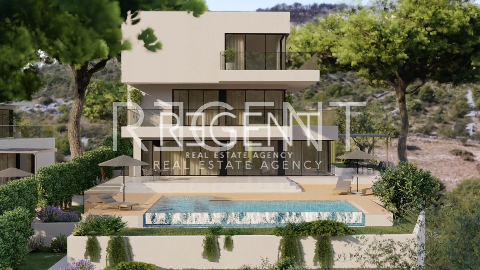 Šibenik, Rogoznica- Zemljište s projektom luksuzne vile 819m2