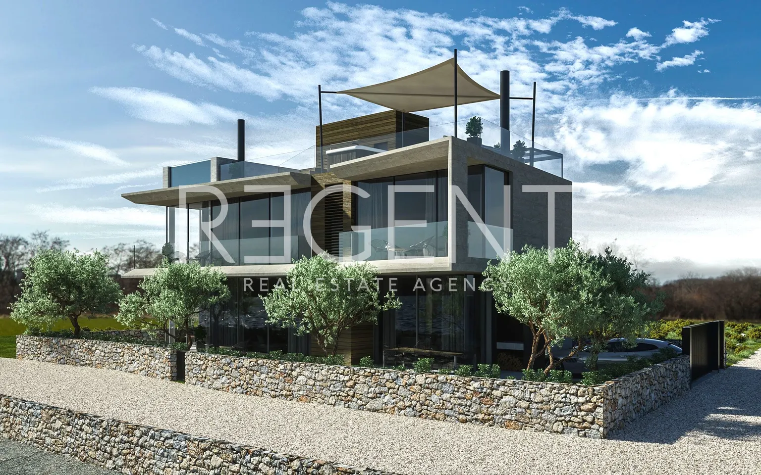 Sukošan – Luxusní moderní vila s bazénem 441 m2