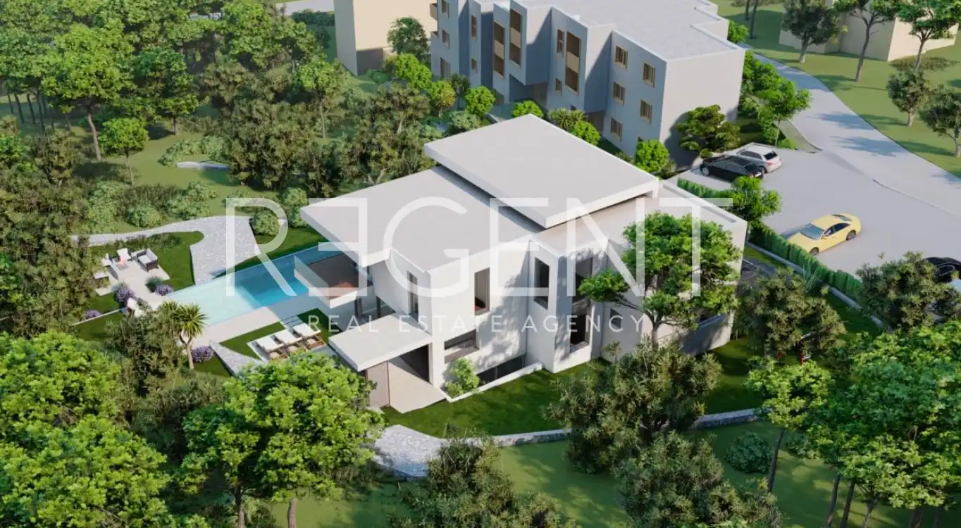 Trogir, Čiovo - Pozemok s projektom luxusnej vily