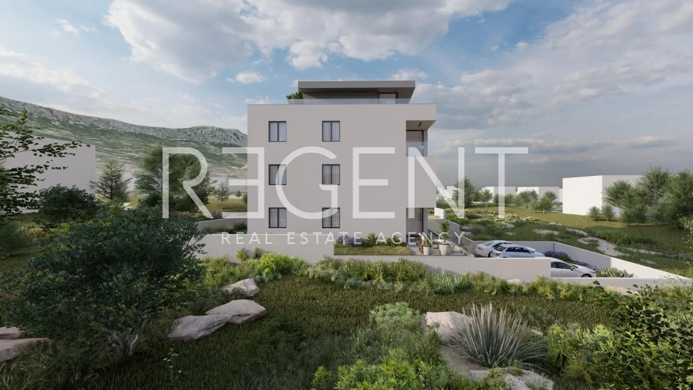 Split, Kaštel Lukšić - Dvosoban stan s balkonom 59 m2 novogradnja