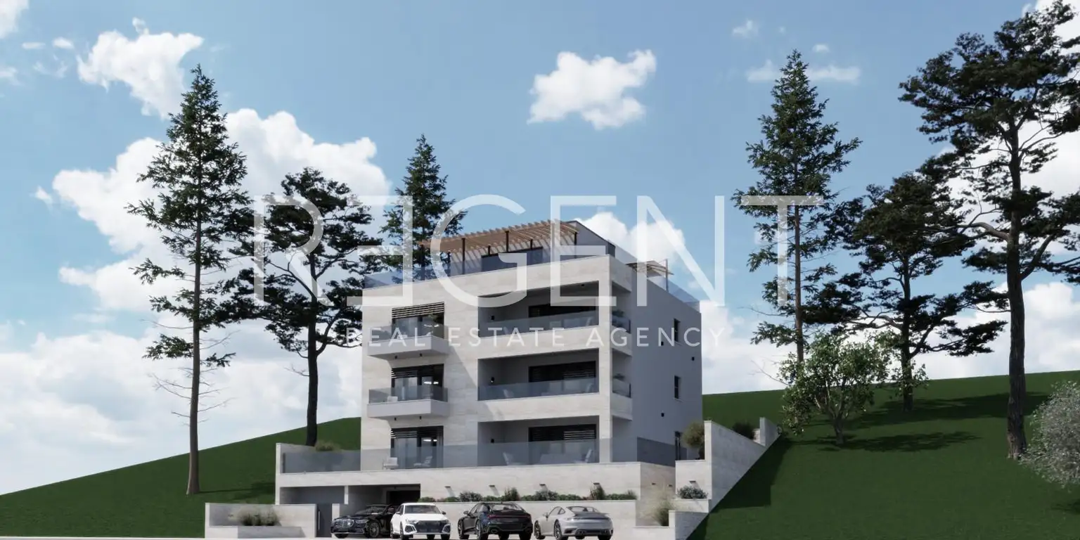Постира, Брач – квартира 115 м² с террасой, гаражом и видом на море (S1)