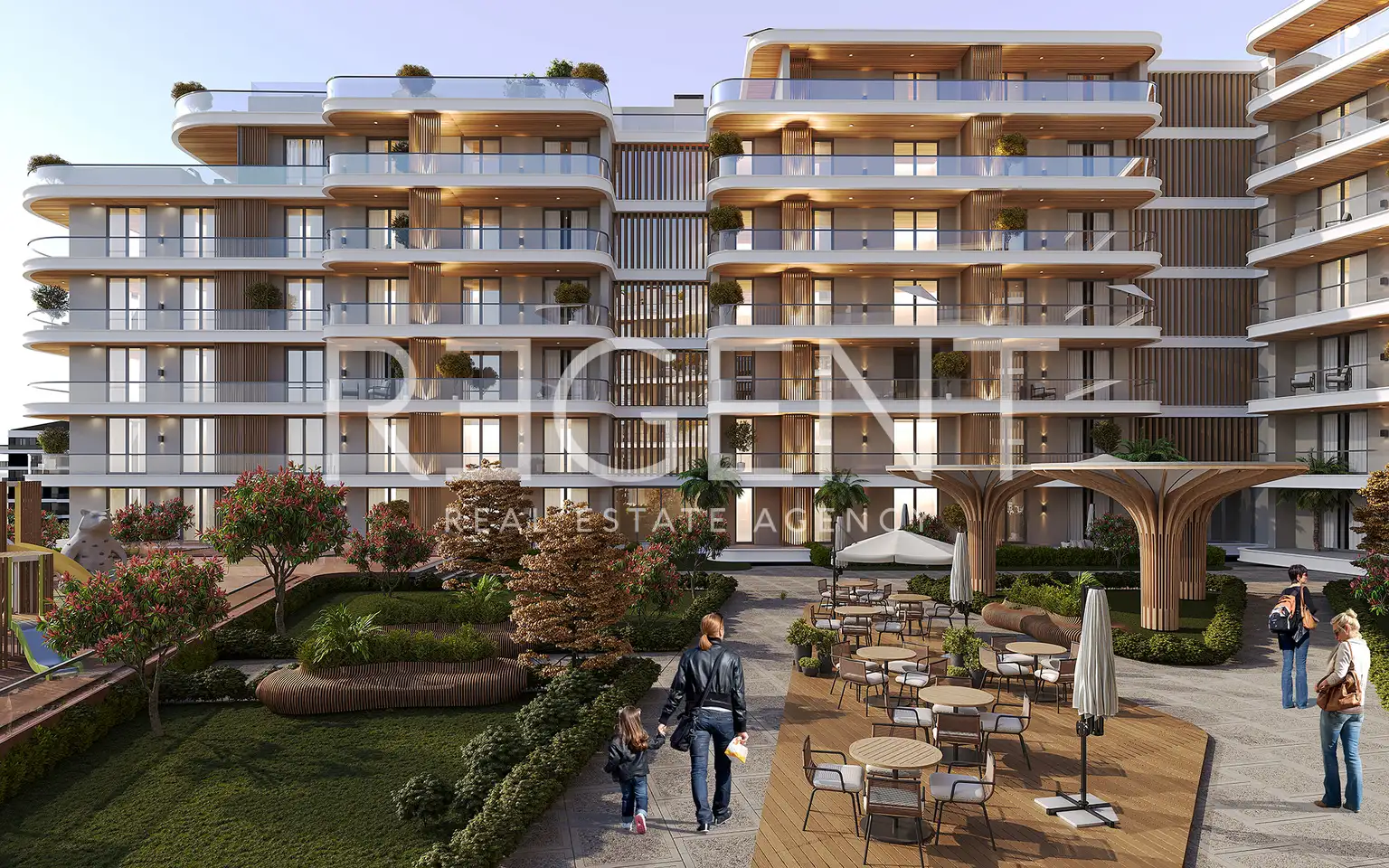 Zadar, Červené domy - Luxusní dvoupokojový byt 52 m2 novostavba