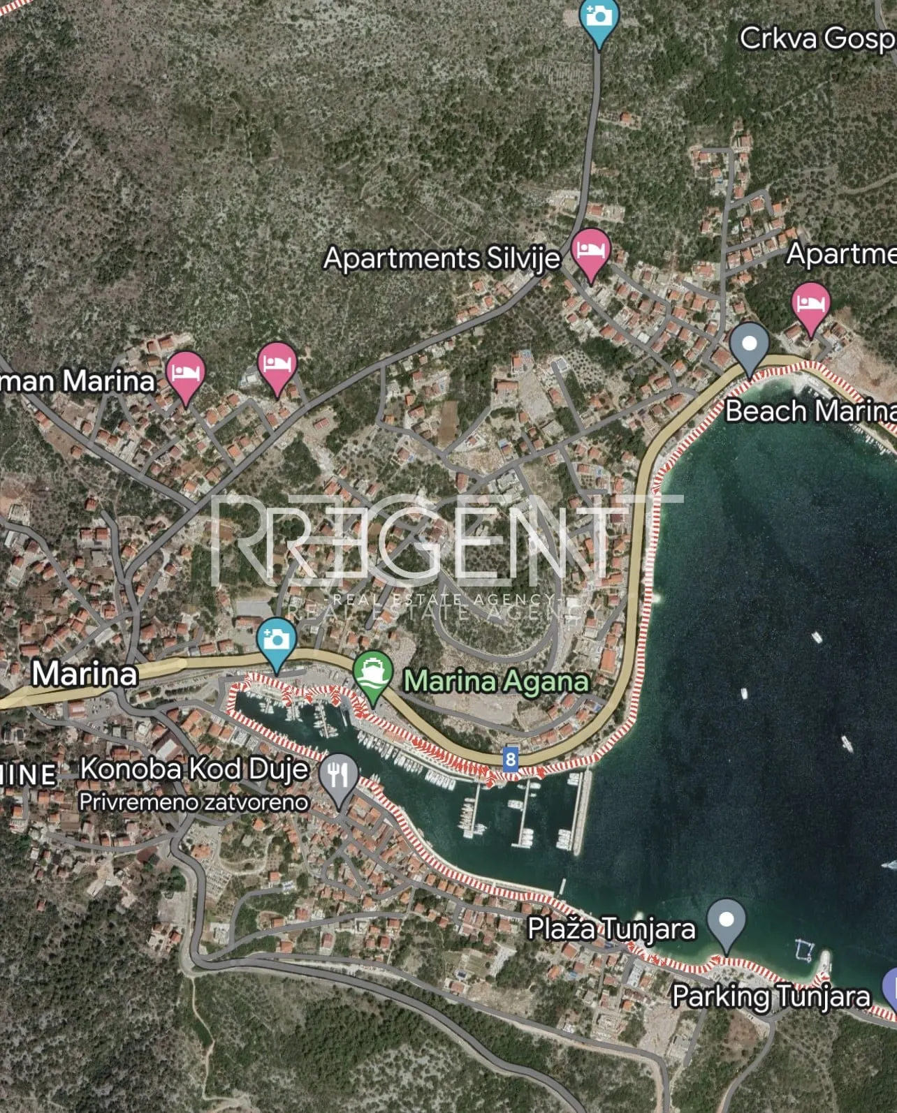 Trogir, Marina - Stavebný pozemok na predaj, 1461 m2