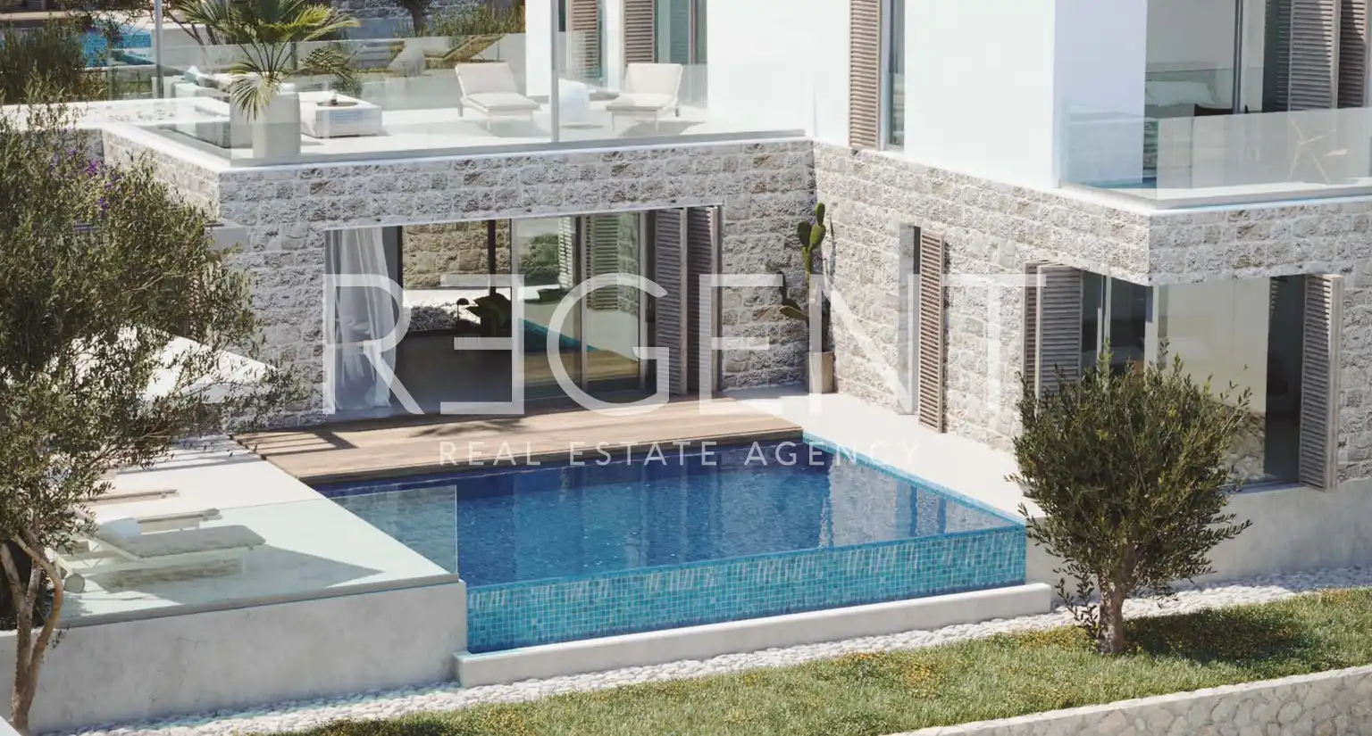 Brač, Supetar - Vila s bazenom u luksuznom kompleksu 296 m2