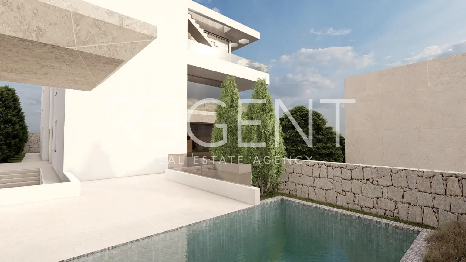 Stanovanje 112,25 m², Opatija, Ičići — novogradnja, 3 balkoni, GPM