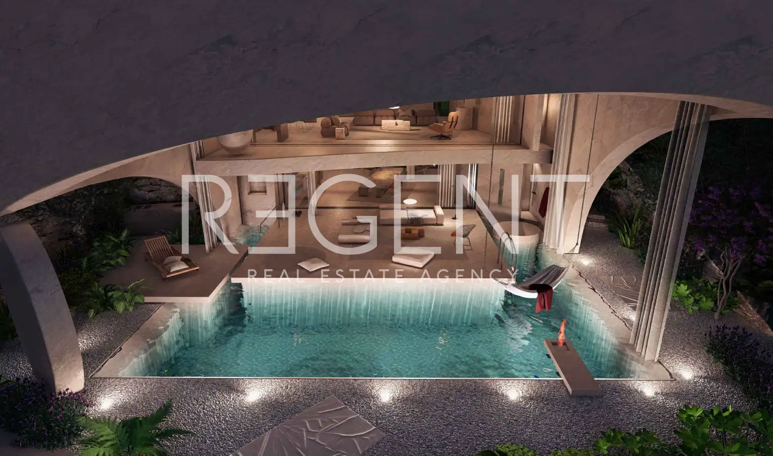 Brač, Postira - Građevinsko zemljište sa projektom vile