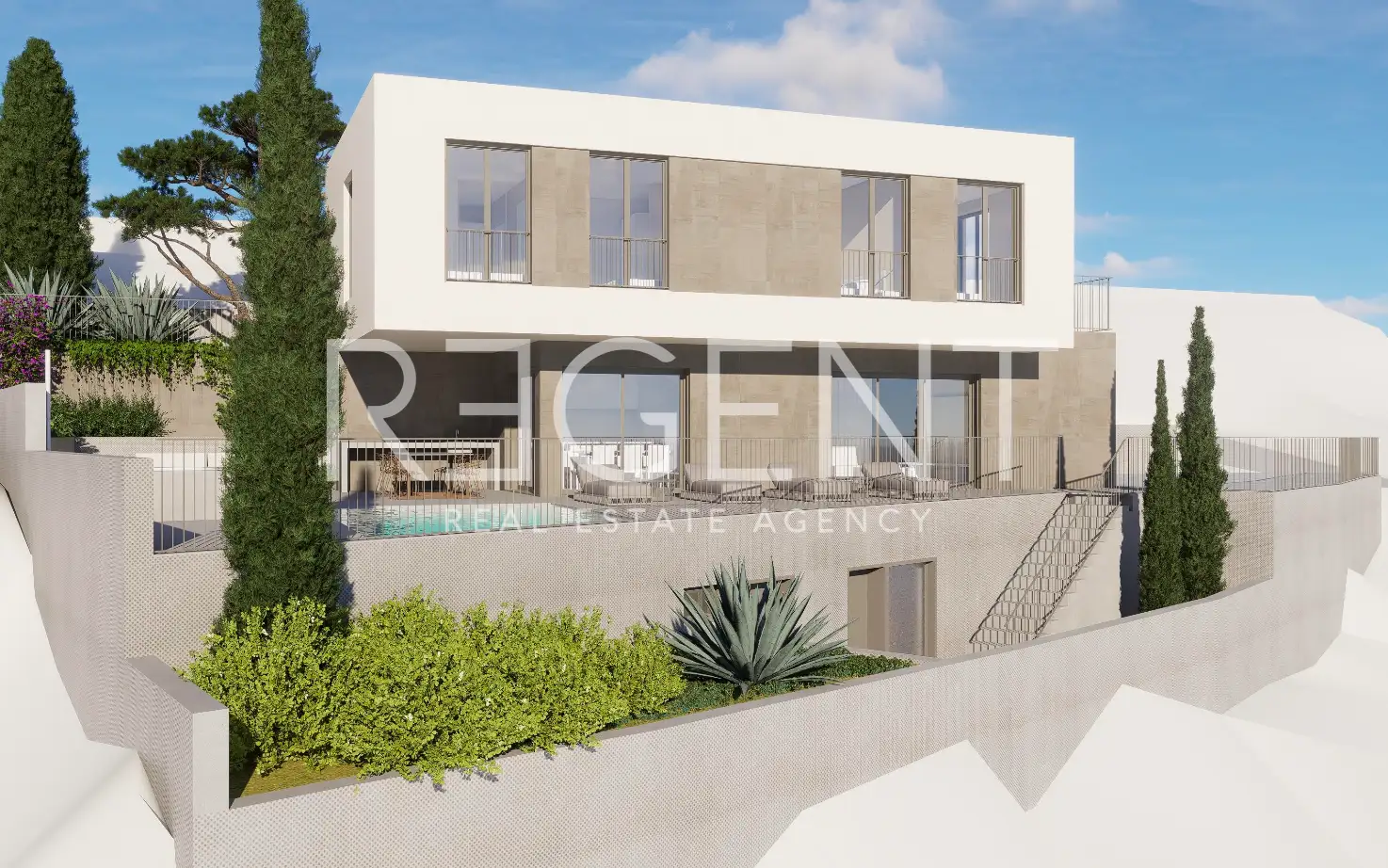 Split, Solin - Građevinsko zemljište sa projektom ville