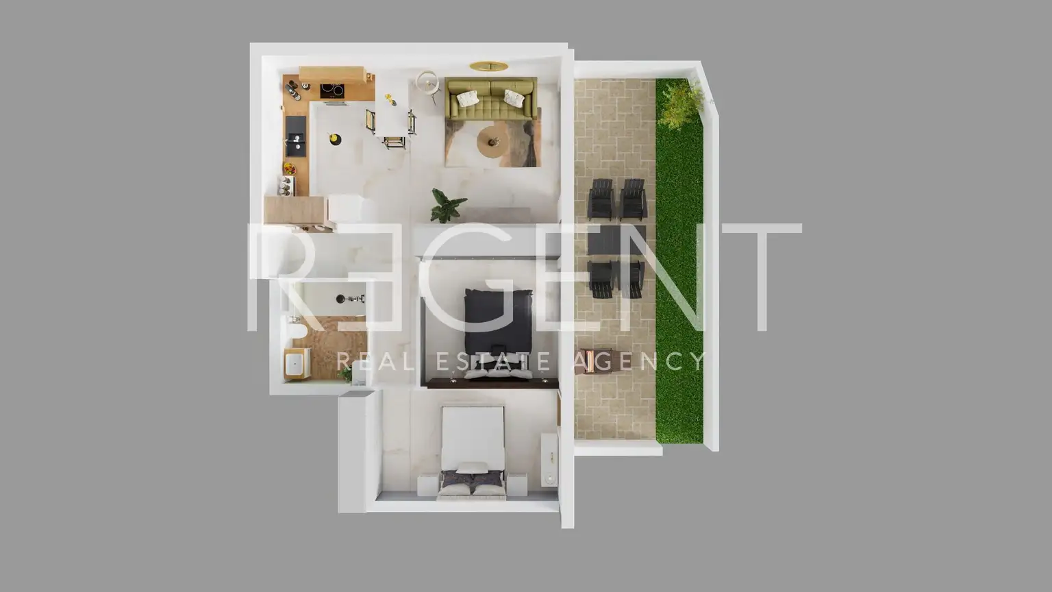 Makarska, Blato - dvosoban stan u novogradnji blizu mora