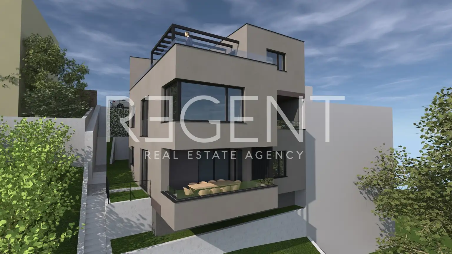 Záhřeb, Horní Město - Exkluzivní penthouse ve výjimečné lokalitě 121 m2, novostavba