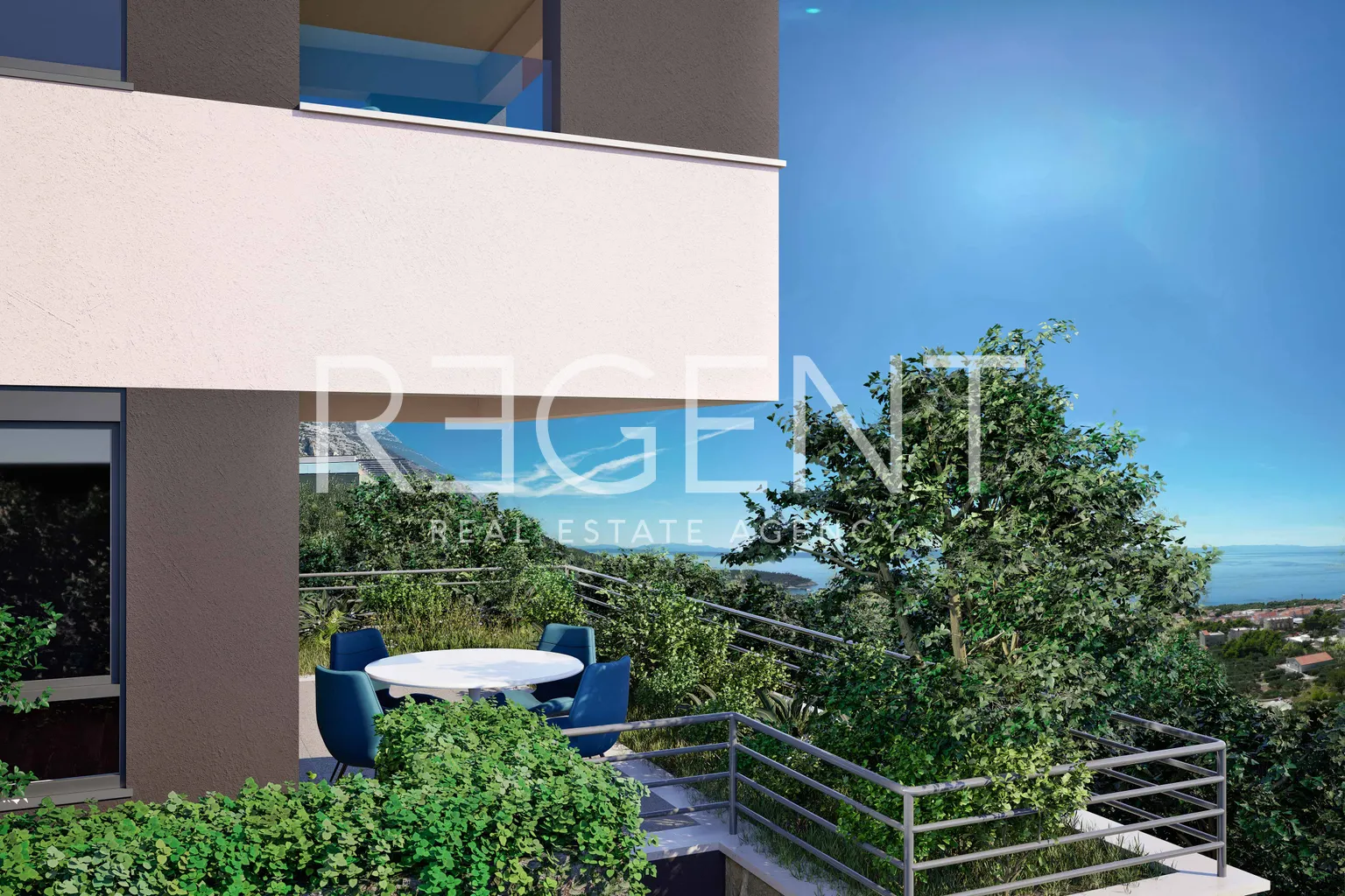 Makarska - Dvosoban stan s loggiom 64 m2 NOVOGRADNJA