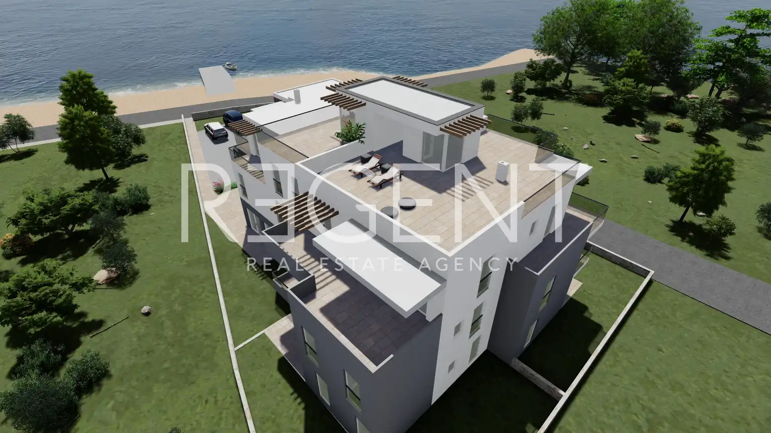 Vodice, Srima - Komerční prostor v přízemí budovy 102 m2