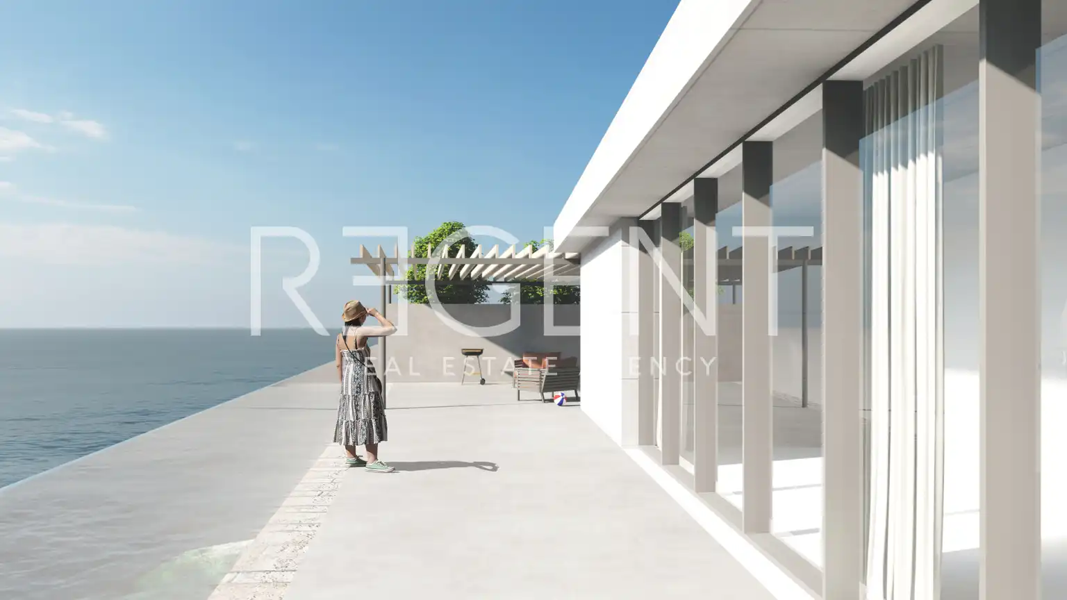 Opatija - Građevinsko zemljište s projektom i dozvolom prvi red uz more