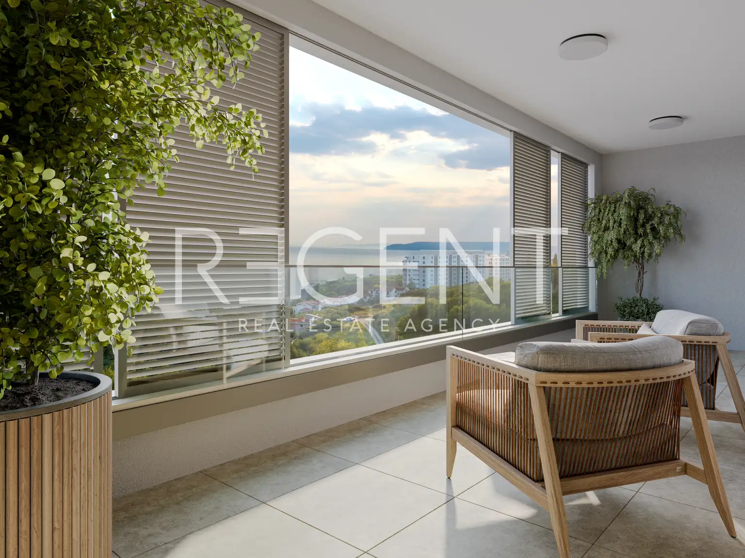 Split, Duilovo - Jednosoban stan sa natkrivenim balkonom