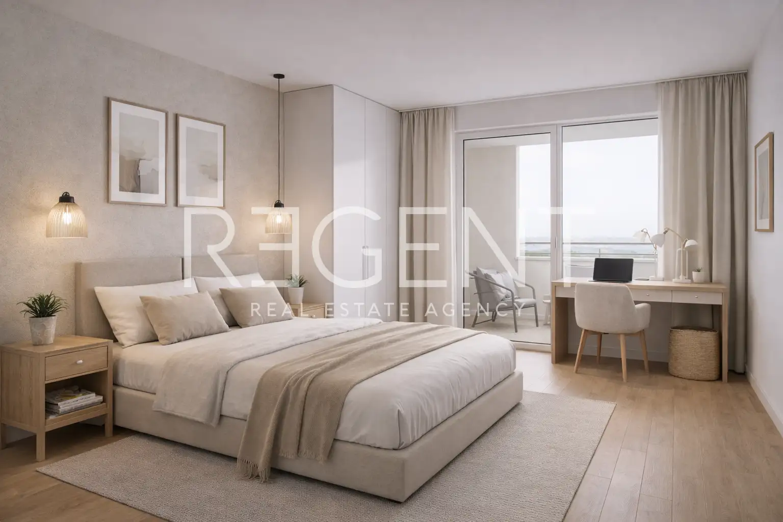 Makarska, Zelenka - trosoban stan u novogradnji s velikim balkonom