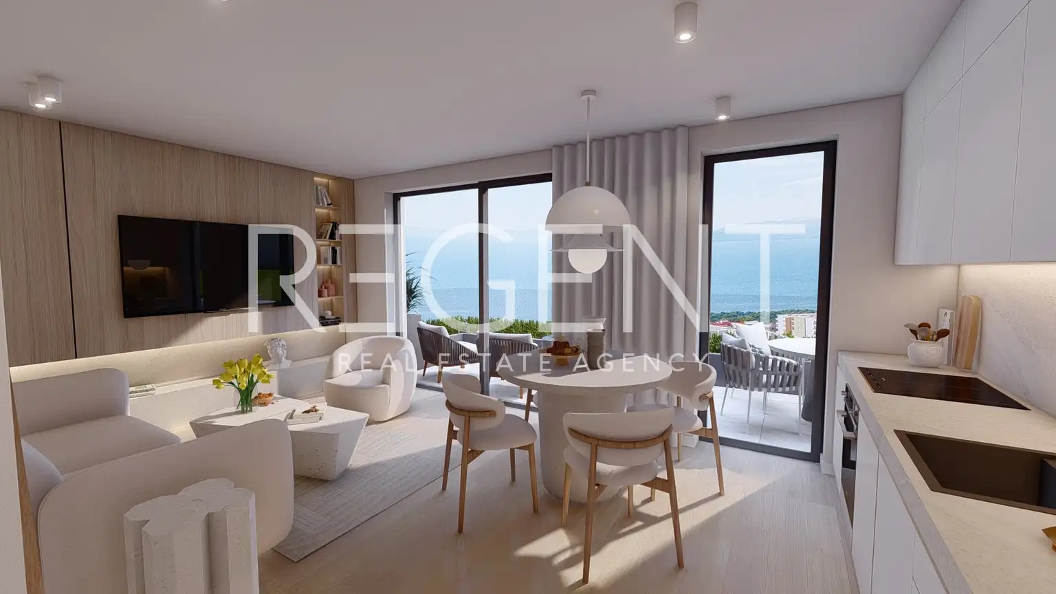 Makarska – Moderan dvosoban stan u stambeno-luksuznom kompleksu 66 m2