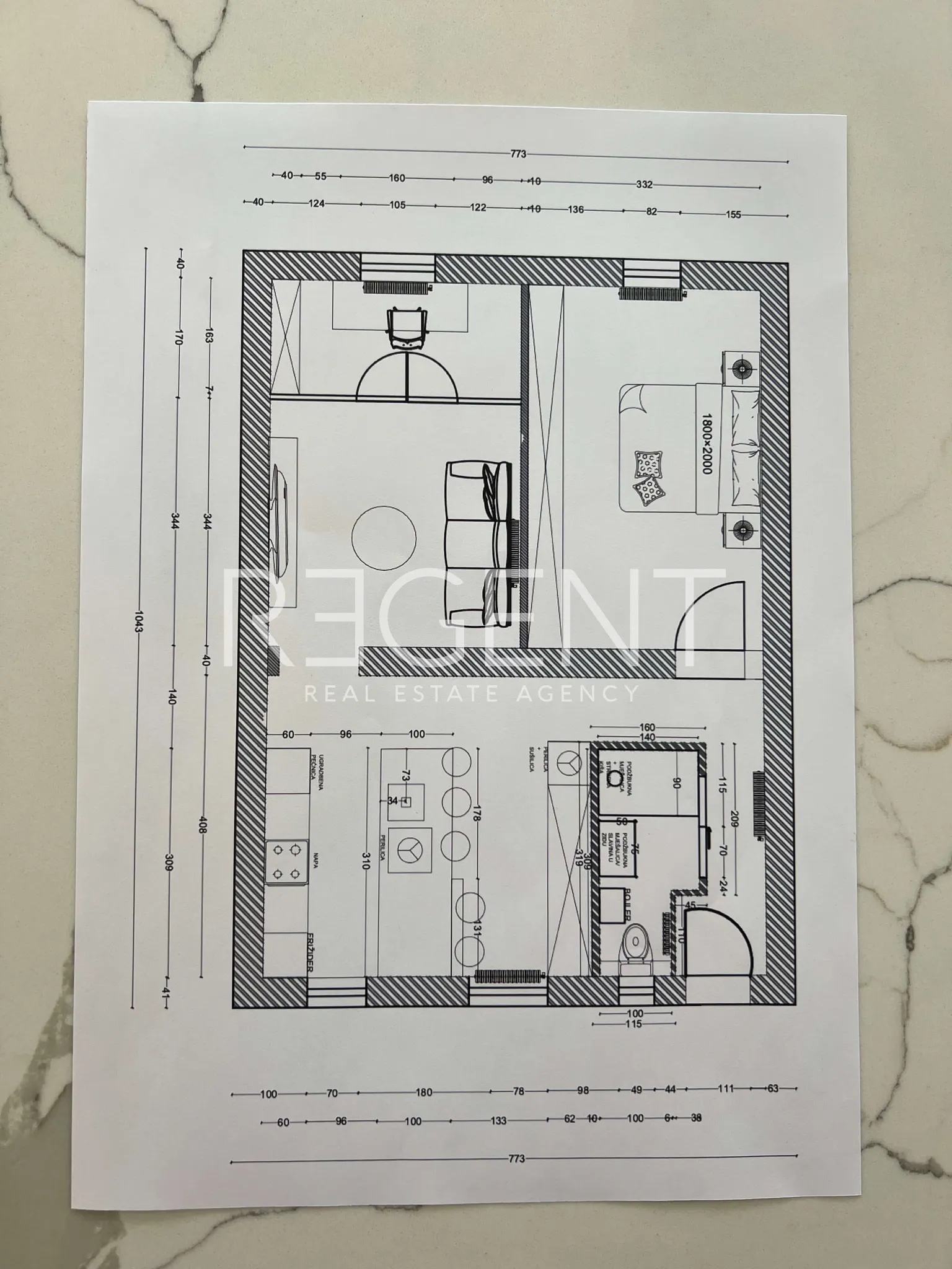 Záhřeb, Ilica – Luxusní dvoupokojový byt 64m² k pronájmu