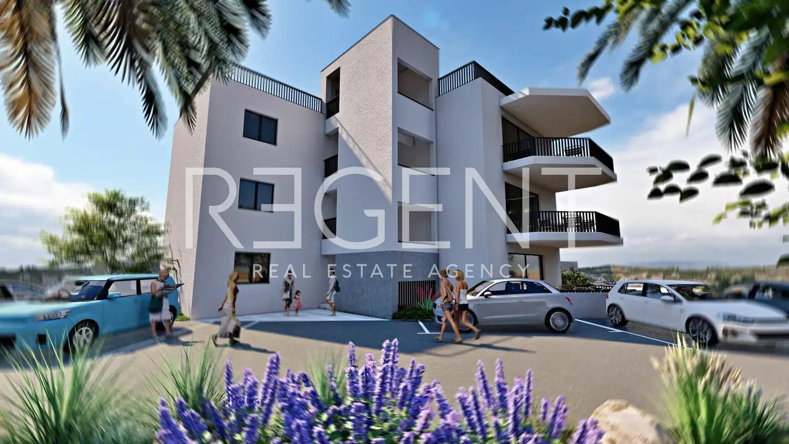 Trogir, Okrug Gornji - Třípokojový byt v moderní novostavbě