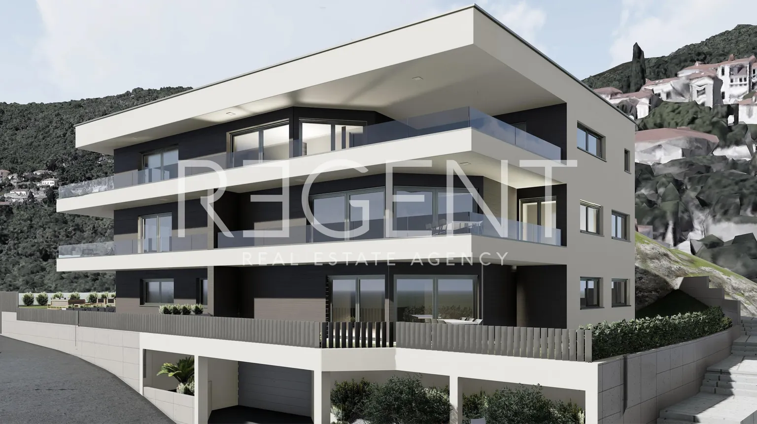 Kvarner, Opatija – Luksuzan dvosoban stan s pogledom na more 89 m2