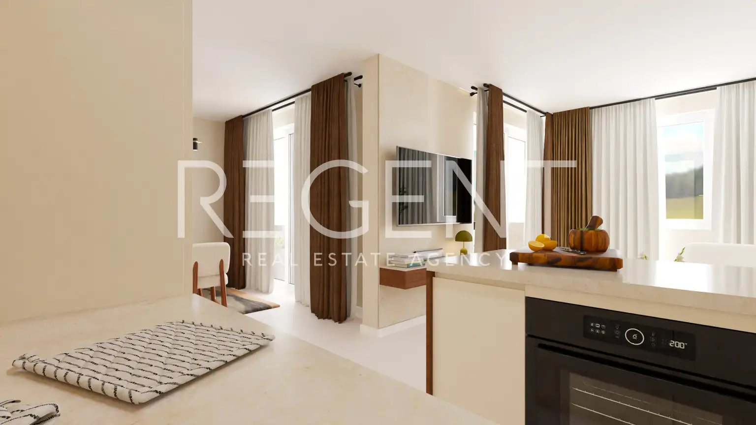 Vabriga – mieszkanie dwupokojowe z tarasem