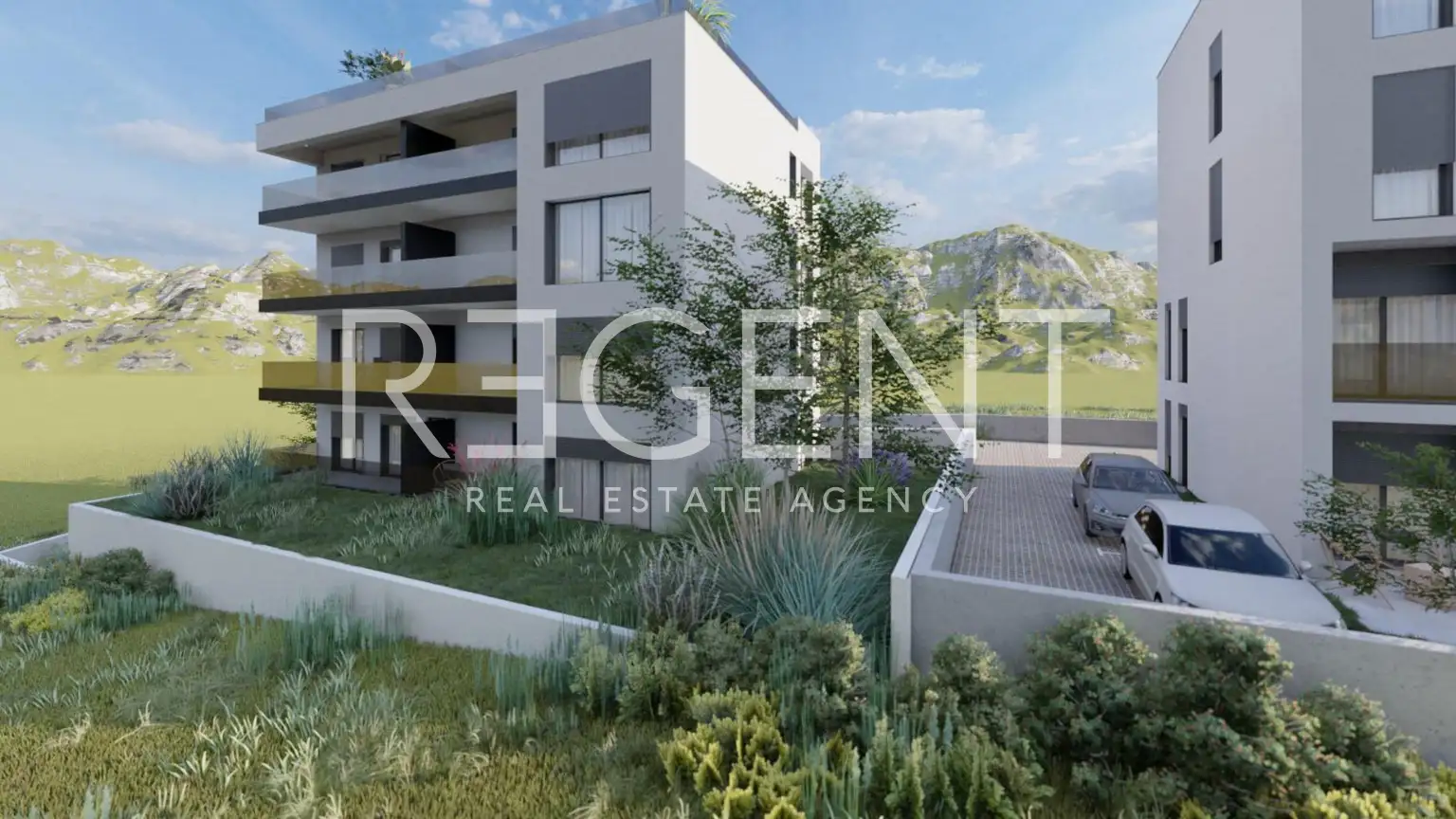 Podstrana - 1-Zimmer-Wohnung mit Garten