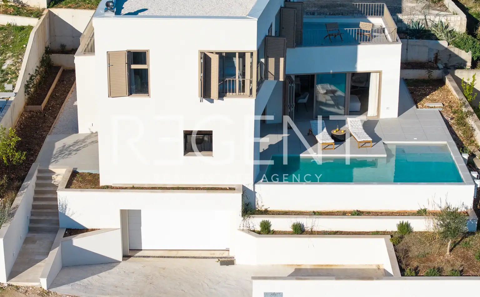 Brač, Splitska - Maison avec vue sur la mer