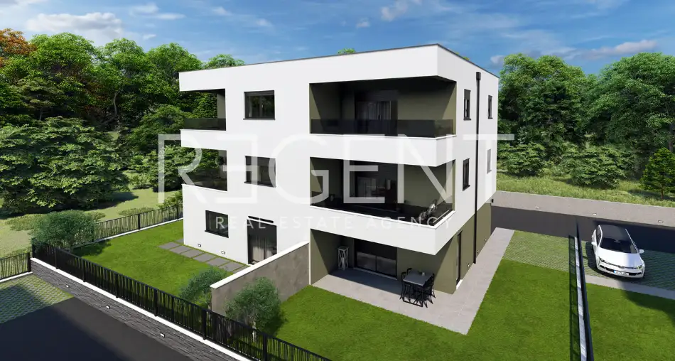 Kaštela, Kaštel Stari - Zwei-Zimmer-Wohnung mit Terrasse in modernem Neubau